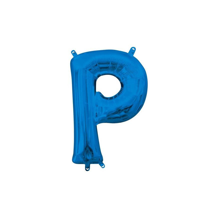 13in Air-Filled Blue Letter Balloon (P)